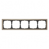 Рамка Systeme Electric ArtGallery Pure 5 постов органическое стекло, шампань