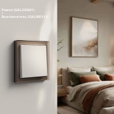 Рамка Systeme Electric ArtGallery Pure 1 пост органическое стекло, мокко