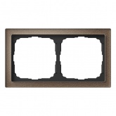 Рамка Systeme Electric ArtGallery Pure 2 поста органическое стекло, мокко