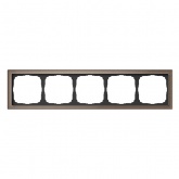 Рамка Systeme Electric ArtGallery Pure 5 постов органическое стекло, мокко