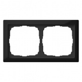 Рамка Systeme Electric ArtGallery Pure 2 поста органическое стекло, черный