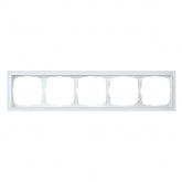 Рамка Systeme Electric ArtGallery Pure 5 постов органическое стекло, белый