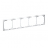 Рамка Systeme Electric ArtGallery 5 постов белая