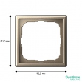 Рамка Systeme Electric ArtGallery 1 пост шампань
