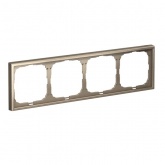 Рамка Systeme Electric ArtGallery 4 поста шампань