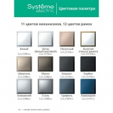 Рамка Systeme Electric ArtGallery 3 поста мокко