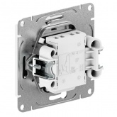 Механизм выключателя 2-клавишного EKF с подсветкой 10А Эпика графит