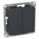 Механизм 2-клавишной кнопки EKF 10А Эпика графит