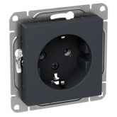 Механизм розетки EKF 2P+E 16А Эпика графит