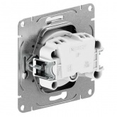 Механизм розетки EKF 2P без заземления 16А с защитными шторками Эпика графит