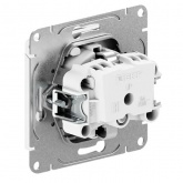 Механизм розетки EKF 2P+E 16А с защитными шторками с крышкой IP44 Эпика графит