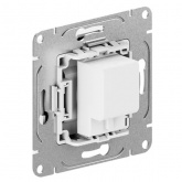 Механизм розетки EKF простой TV 5-862МГц Эпика графит