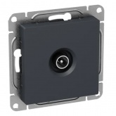 Механизм розетки EKF оконечный TV 5-862МГц Эпика графит