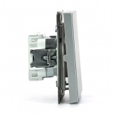 Одноклавишный переключатель Systeme Electric ArtGallery 10A IP44 алюминий