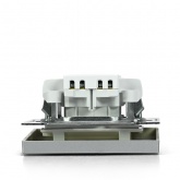 Одноклавишный переключатель Systeme Electric ArtGallery 10A IP44 алюминий