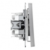 Одноклавишный переключатель SE ArtGallery 10А IP44 быстрозажимные клеммы алюминий