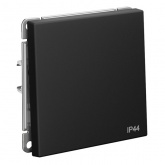 Одноклавишный переключатель Systeme Electric ArtGallery 10A IP44 карбон