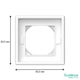 Рамка Systeme Electric ArtGallery 1 пост IP44 белая