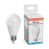 Лампа светодиодная низковольтная Feron LB-192 A60 10W 6400K 12-48V E27 800Lm матовая