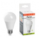 Лампа светодиодная низковольтная Feron LB-193 A60 12W 4000K 12-48V E27 1100Lm матовая
