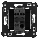 Выключатель одноклавишный в стену DKC Avanti, черный квадрат