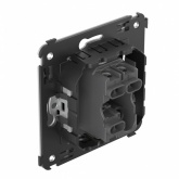 Выключатель одноклавишный в стену DKC Avanti, черный квадрат