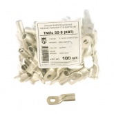 Наконечник кабельный КВТ ТМЛс 50-8 медный луженый до 50мм2 под крепежный болт М8