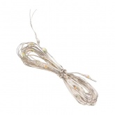 Гирлянда светодиодная дождь из росы 3х3м белое свечение USB, пульт управления, крючки крепления IP20