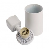 Светильник трековый Feron AL154 под лампу MR16 15W 230V GU10 однофазный белый