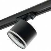 Светильник трековый Feron AL163 под лампу GX53 15W 230V IP40 однофазный черный