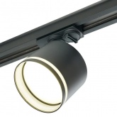 Светильник трековый Feron AL163 под лампу GX53 15W 230V IP40 однофазный черный