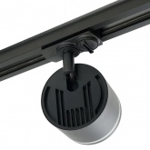 Светильник трековый Feron AL163 под лампу GX53 15W 230V IP40 однофазный черный