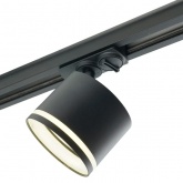 Светильник трековый Feron AL163 под лампу GX53 15W 230V IP40 однофазный черный