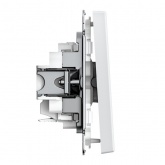 Одноклавишный выключатель SE ArtGallery 10А быстрозажимные клеммы белый