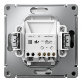 Одноклавишный выключатель SE ArtGallery 10А быстрозажимные клеммы белый