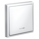 Одноклавишный выключатель с подсветкой SE ArtGallery 10А быстрозажимные клеммы белый