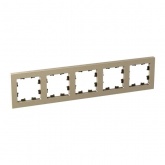 Рамка 5-местная EKF Эпика шампань