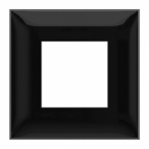 Рамка 2 модуля DKC Avanti, черный квадрат