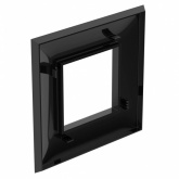 Рамка 2 модуля DKC Avanti, черный квадрат