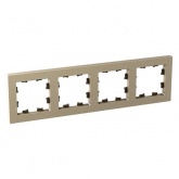 Рамка 4-местная EKF Эпика шампань