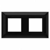 Рамка 4 модуля DKC Avanti, черный квадрат