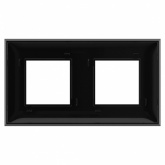 Рамка 4 модуля DKC Avanti, черный квадрат