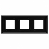 Рамка 6 модуля DKC Avanti, черный квадрат