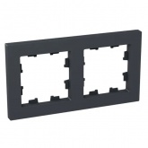 Рамка 2-местная EKF Эпика графит