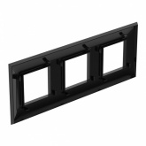 Рамка 6 модуля DKC Avanti, черный квадрат