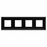 Рамка 8 модуля DKC Avanti, черный квадрат