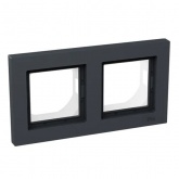 Рамка 2-местная EKF IP44 Эпика графит