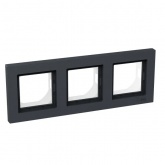 Рамка 3-местная EKF IP44 Эпика графит
