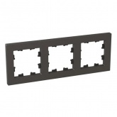 Рамка 3-местная EKF Эпика мокко