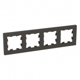 Рамка 4-местная EKF Эпика мокко